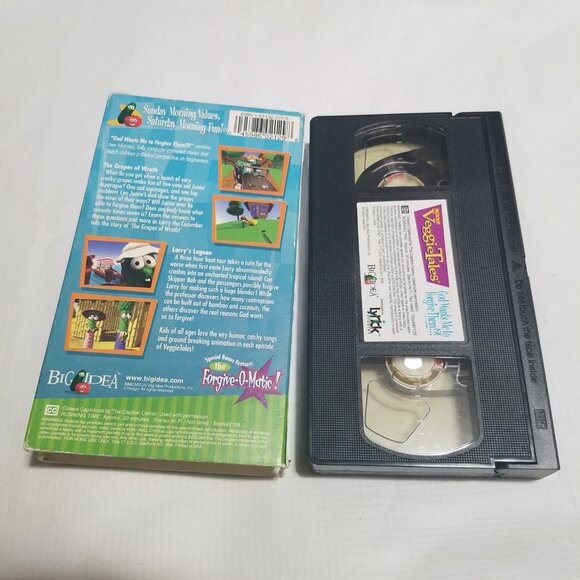 Veggie Tales God Wants Me to Forgive Them Big Idea's VHS Tape - Bundle & Save - Picture 2 of 2